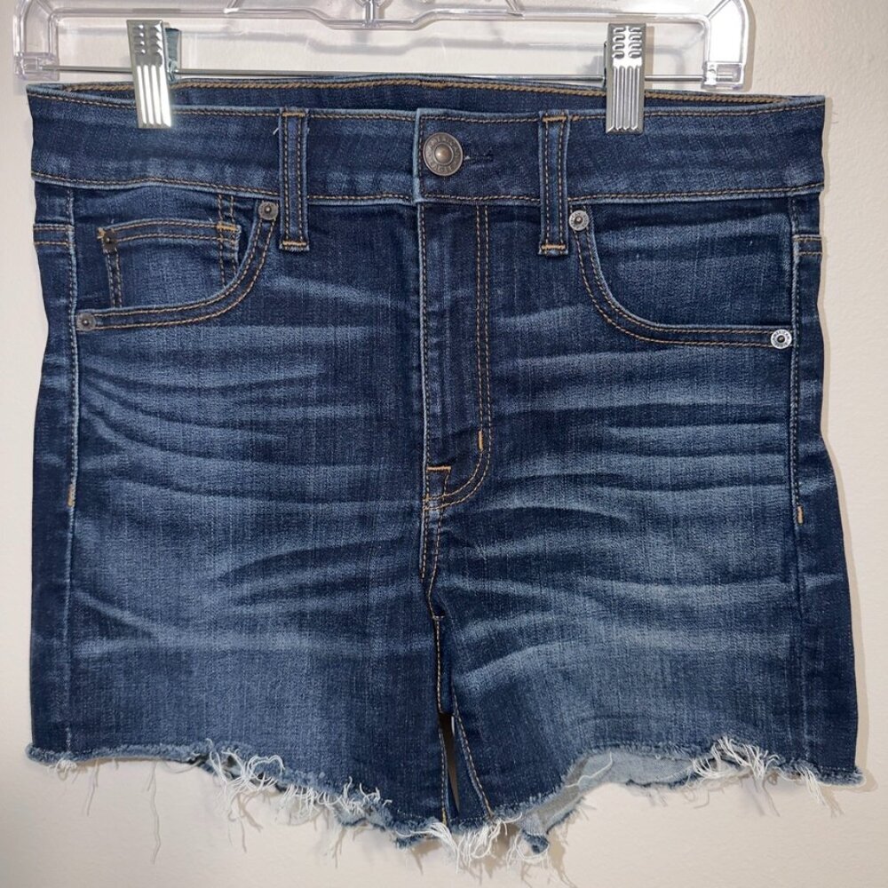 American Eagle Next Level Stretch High Rise Shortie Shorts Size 6 - Picture 2 of 6